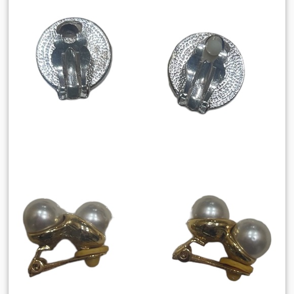 Sale‼️Clip on Earrings Bundle Vintage/ Set of 2- As is Good Condition - Picture 5 of 6